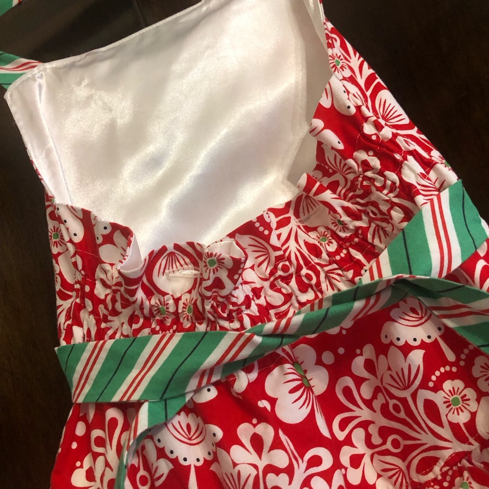 GORGEOUS Girls Full Ruffle skirt Christmas dress size 8-10 Custom boutique - Picture 6 of 11